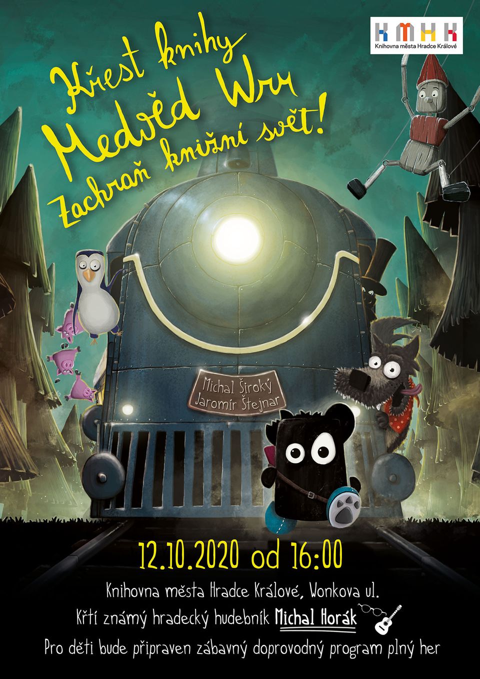 Křest knihy, Medvěd Wrr: Zachraň knižní svět, Knihovna města Hradce Králové
