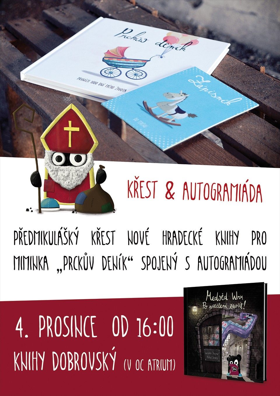 Prckův deník, křest